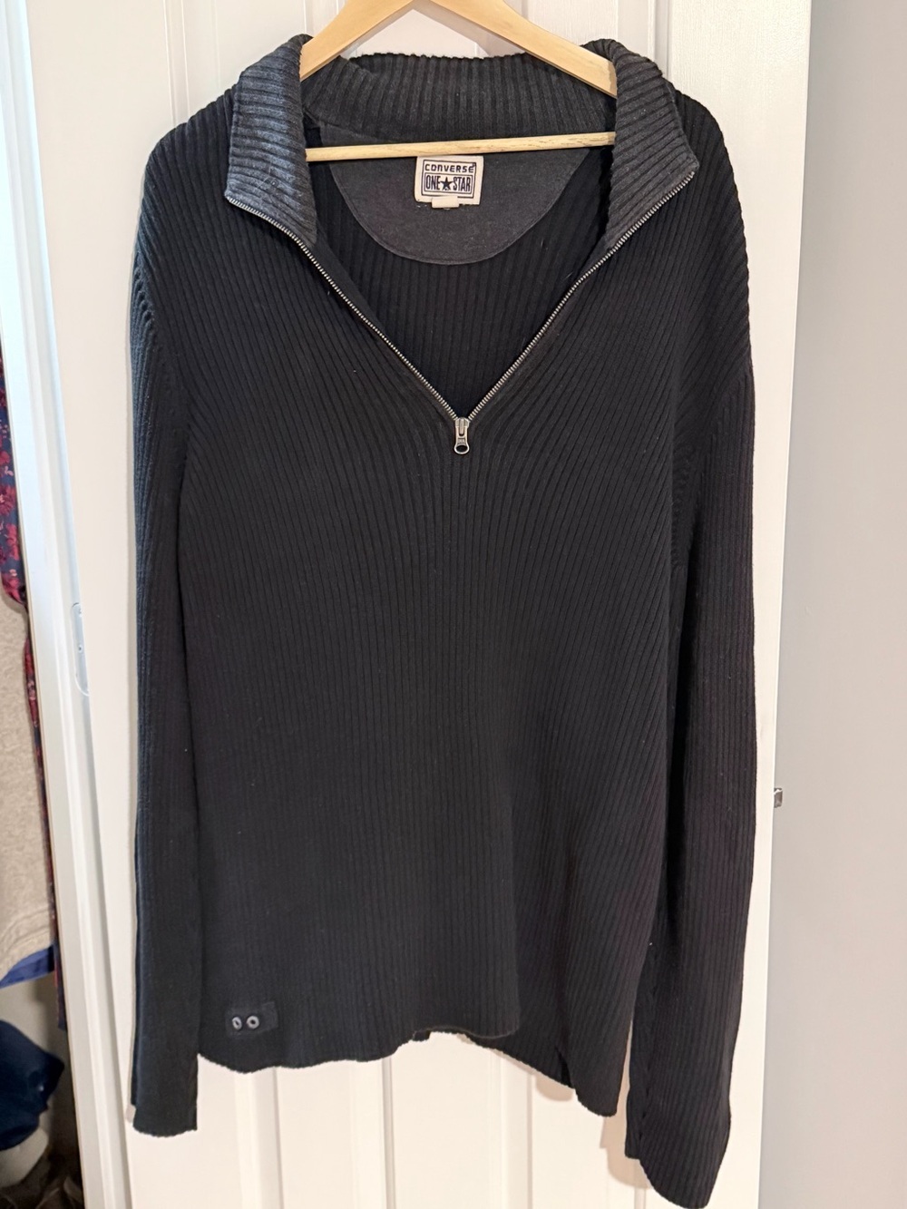 Converse Knit Quarter Zip - Navy XL